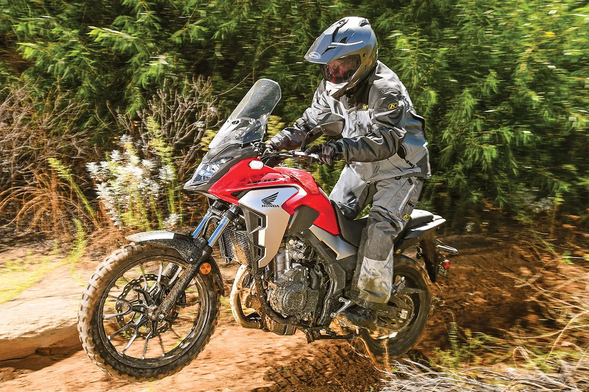 Honda CB500X on the road