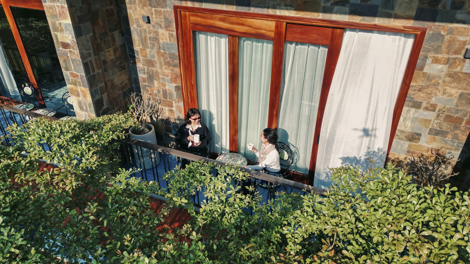 Terrace seen from above